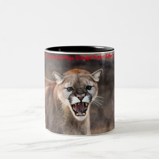 クリスマスグリーティンググランドパハンターGatherer ツートーンマグカップ (中央)