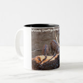 クリスマスグリーティンググランドパハンターGatherer ツートーンマグカップ (正面左)