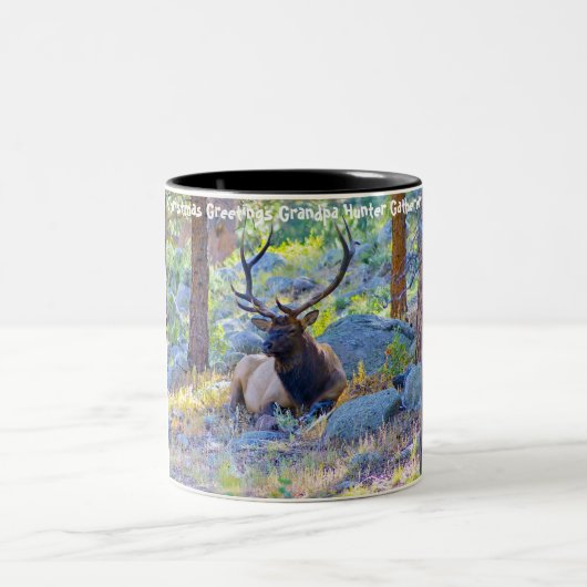 クリスマスグリーティンググランドパハンターGatherer ツートーンマグカップ (中央)