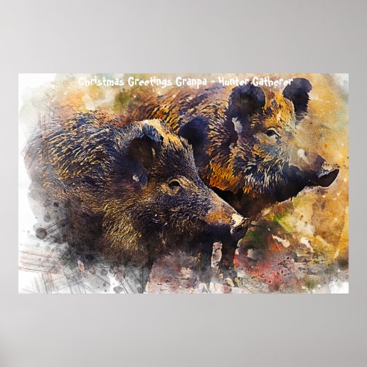クリスマスグリーティンググランドパハンターGatherer ポスター (正面)