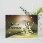 クリスマスグリーティングゴールデンツリー輝く輝く星 シーズンカード (スタンド正面)