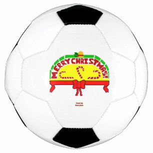クリスマスグリーティングサッカーボール サッカーボール