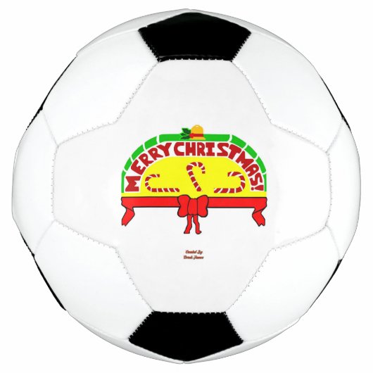 クリスマスグリーティングサッカーボール サッカーボール (正面)