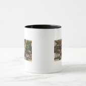 クリスマスグリーティングサンタとトナカイ マグカップ (中央)