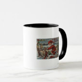 クリスマスグリーティングサンタオンスレイ マグカップ (正面右)