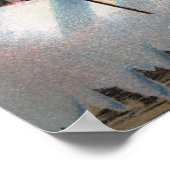 クリスマスグリーティングサンタ登山アウトウィンドウ ポスター (角)