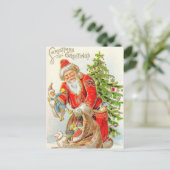 クリスマスグリーティングサンタ シーズンポストカード (スタンド正面)