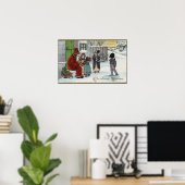 クリスマスグリーティングサンタ ポスター (ホームオフィス)