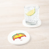 クリスマスグリーティングサンドストーンコースター コースター (側面)