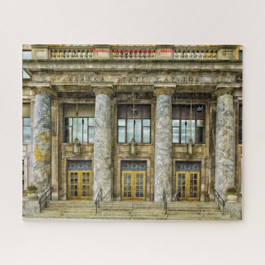 クリスマスグリーティングスアラスカジュノー ジグソーパズル (横)