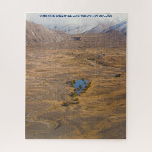 クリスマスグリーティングスレイクテカポニュージーランド ジグソーパズル (縦)