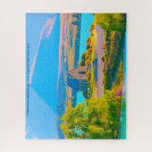 クリスマスグリーティングスレイクテカポニュージーランド ジグソーパズル (縦)