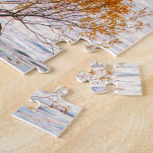 クリスマスグリーティングスワナカニュージーランド ジグソーパズル (側面)