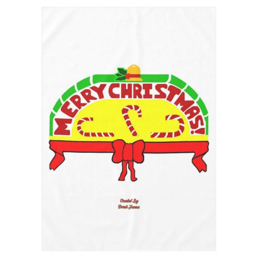 クリスマスグリーティングテーブルクロス テーブルクロス (正面)