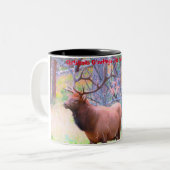 クリスマスグリーティングパパハンターGatherer ツートーンマグカップ (正面左)