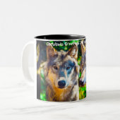 クリスマスグリーティングパパハンターGatherer ツートーンマグカップ (正面左)