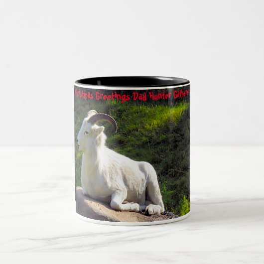 クリスマスグリーティングパパハンターGatherer ツートーンマグカップ (中央)