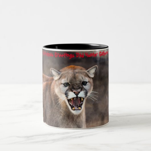 クリスマスグリーティングパパハンターGatherer ツートーンマグカップ (中央)