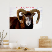 クリスマスグリーティングパパハンターGatherer ポスター (キッチン)