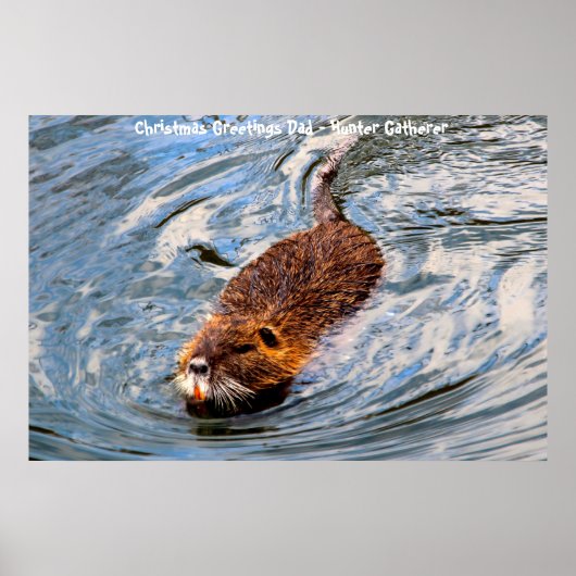 クリスマスグリーティングパパハンターGatherer ポスター (正面)