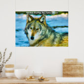 クリスマスグリーティングパパハンターGatherer ポスター (キッチン)