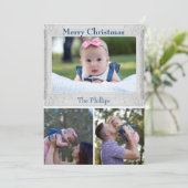 クリスマスグリーティングファミリーフォト シーズンカード (スタンド正面)