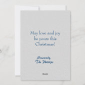 クリスマスグリーティングファミリーフォト シーズンカード (裏面)