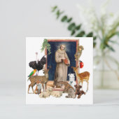 クリスマスグリーティングフラットカード (スタンド正面)