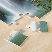 クリスマスグリーティングブライダルヴェール秋ニュージーランド ジグソーパズル (側面)