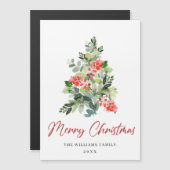 クリスマスグリーティングホリデー磁気カード (正面/裏面)