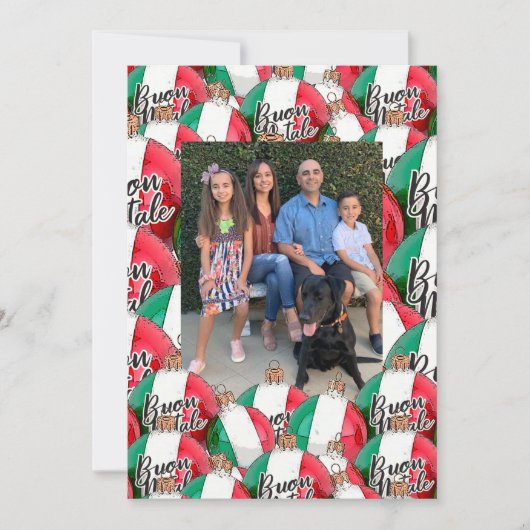 クリスマスグリーティングポストカード 招待状 (正面)