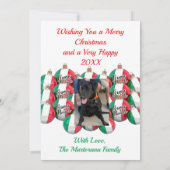 クリスマスグリーティングポストカード 招待状 (裏面)