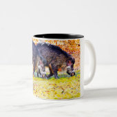 クリスマスグリーティングマイオールドボア ツートーンマグカップ (正面右)