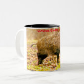 クリスマスグリーティングマイオールドボア ツートーンマグカップ (正面左)