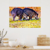 クリスマスグリーティングマイオールドボア ポスター (キッチン)