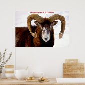 クリスマスグリーティングマイハニーヤギ ポスター (キッチン)