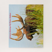 クリスマスグリーティングマイハンターギャザー ジグソーパズル (縦)