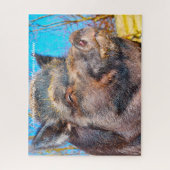 クリスマスグリーティングマイハンターギャザー ジグソーパズル (縦)