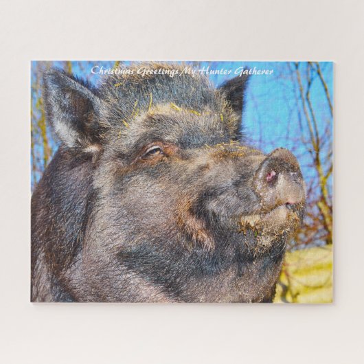 クリスマスグリーティングマイハンターギャザー ジグソーパズル (横)
