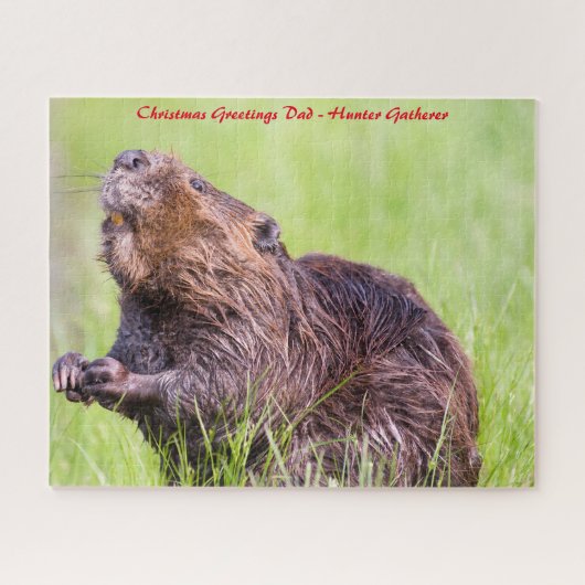 クリスマスグリーティングマイハンターギャザー ジグソーパズル (横)