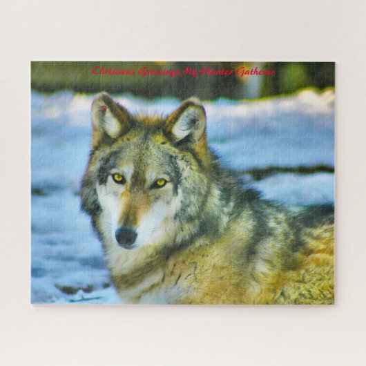 クリスマスグリーティングマイハンターギャザー ジグソーパズル (横)