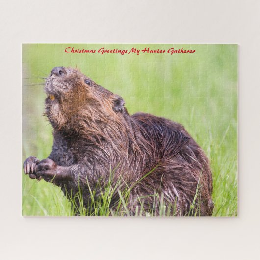 クリスマスグリーティングマイハンターギャザー ジグソーパズル (横)