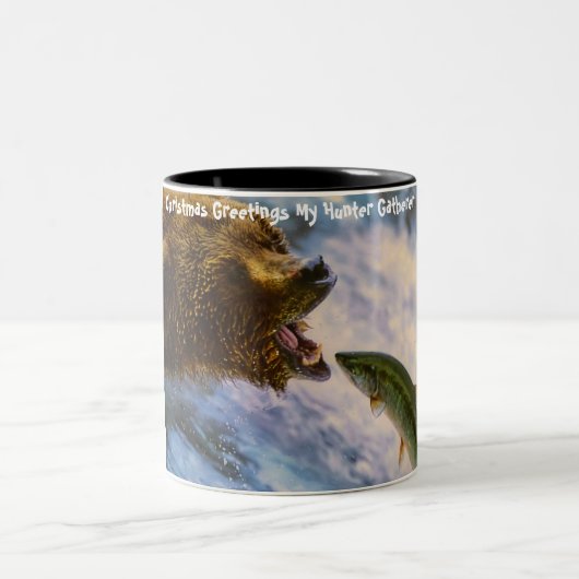 クリスマスグリーティングマイハンターギャザー ツートーンマグカップ (中央)