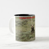 クリスマスグリーティングマイハンターギャザー ツートーンマグカップ (正面左)