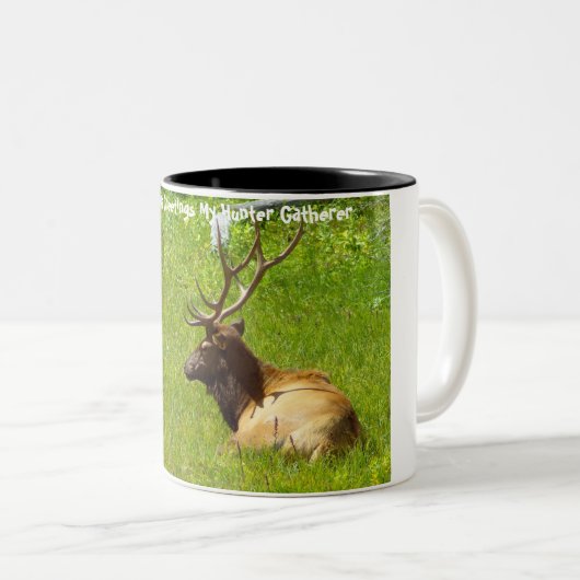 クリスマスグリーティングマイハンターギャザー ツートーンマグカップ (正面右)