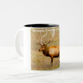 クリスマスグリーティングマイハンターギャザー ツートーンマグカップ (正面左)