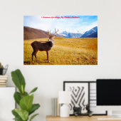 クリスマスグリーティングマイハンターギャザー ポスター (ホームオフィス)