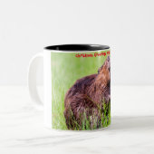 クリスマスグリーティングマイリトルビーバー ツートーンマグカップ (正面左)