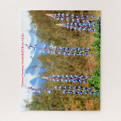 クリスマスグリーティングメンデンホールグレイシャーアラスカ ジグソーパズル (縦)