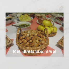 クリスマスグリーティングリトアニアのはがき シーズンポストカード